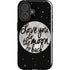 To The Moon And Back BW iPhone 16 Impact Case